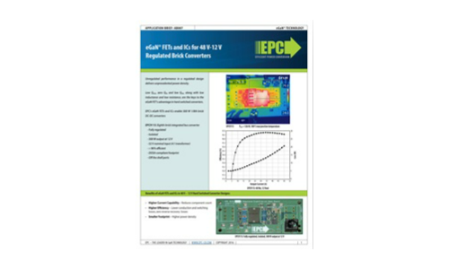 EGAN® FETS i ICS dla 48 V-12 V Regulowane konwertery cegły